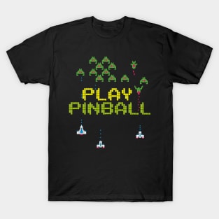 Arcade Play Pinball T-Shirt